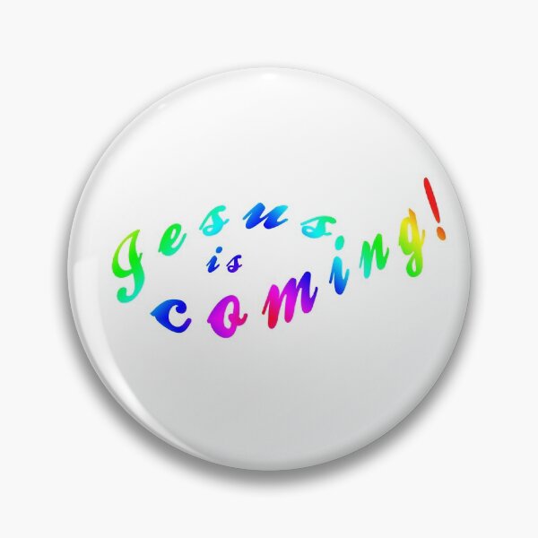 Item preview, Colourful "Jesus is Coming" fish design designed and sold by LindaCooke.