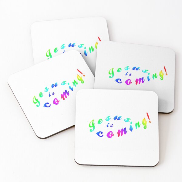 Item preview, Colourful "Jesus is Coming" fish design designed and sold by LindaCooke.