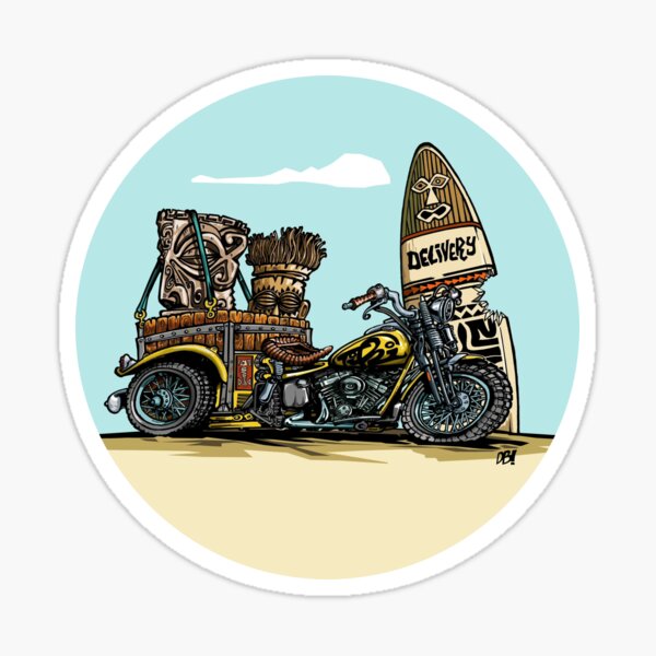 Servi-car HD "TIKI delivery" Sticker