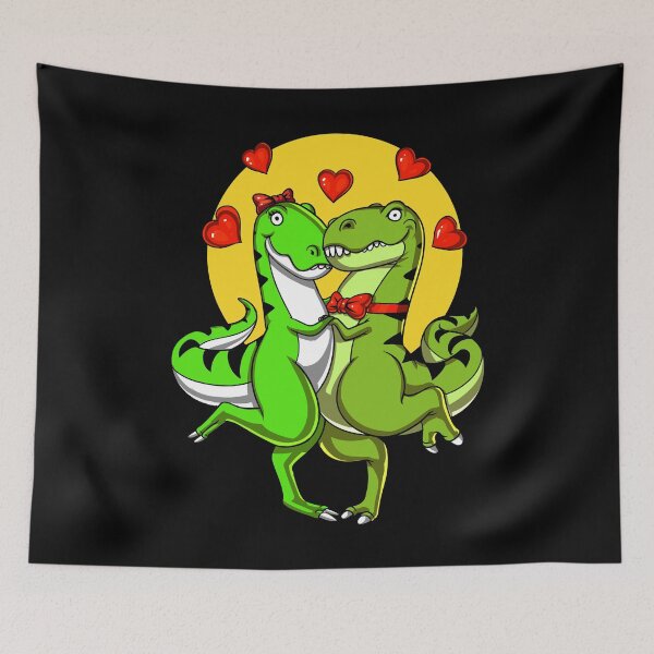 Item preview, Cute T-Rex Dinosaur Couple designed and sold by underheaven.