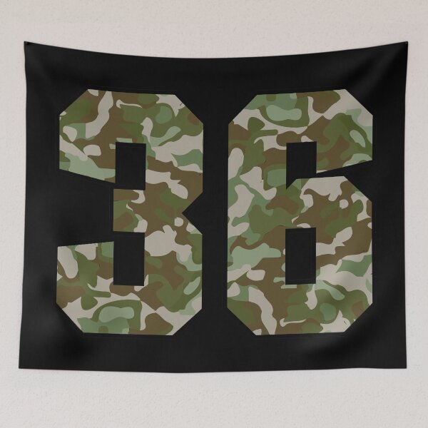 Item preview, Army Camouflage Number Thirty-Six Soldiers Lucky Number 36 designed and sold by Urosek.