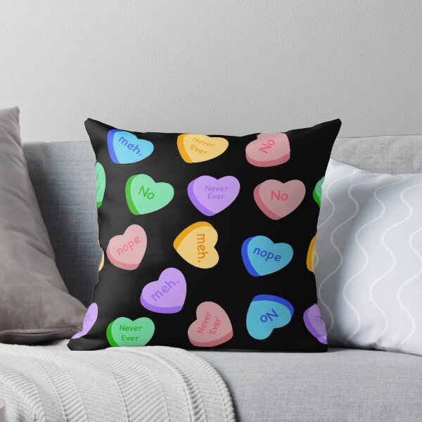 Artikelvorschau, NEIN - unglückliches Valentinsgrußtagesmuster wiederholend entworfen und verkauft von Luna Doodle Design.