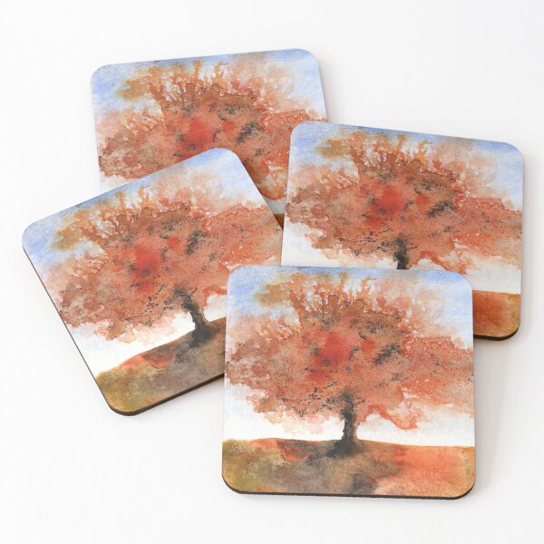 Item preview, Orange Autumn tree designed and sold by Caroline Whittaker.