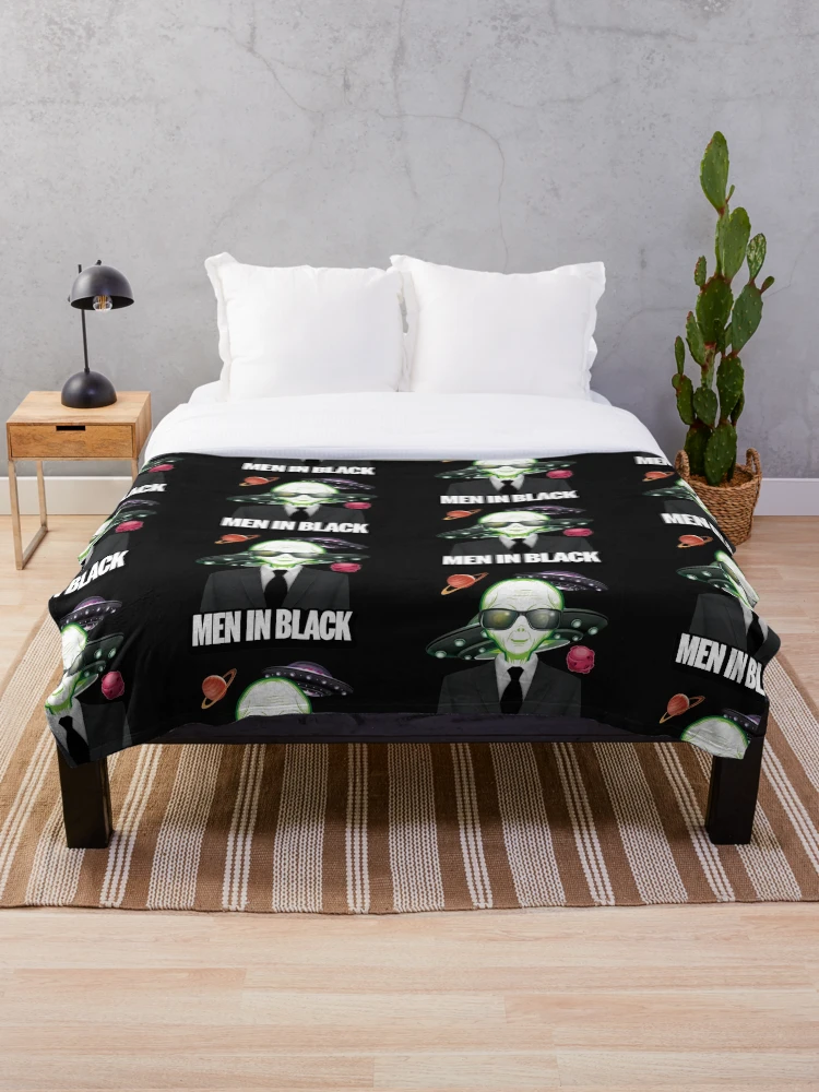 Thumbnail 1 of 6, Throw Blanket, Men In Black,Ufo designed and sold by RIGHTCHUS.