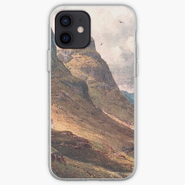 Vintage Illustration of Glencoe, Scottish Highlands iPhone Soft Case
