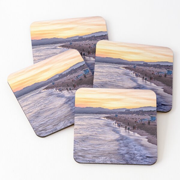 Item preview, Santa Monica Beach CA Crowded Sunset designed and sold by Piper-Deals.