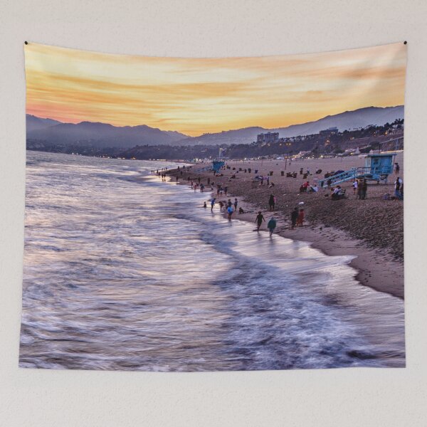 Item preview, Santa Monica Beach CA Crowded Sunset designed and sold by Piper-Deals.
