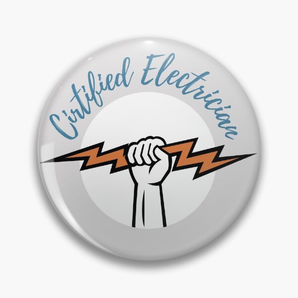 Item preview, Certified Electrician art designed and sold by EngineersArt.
