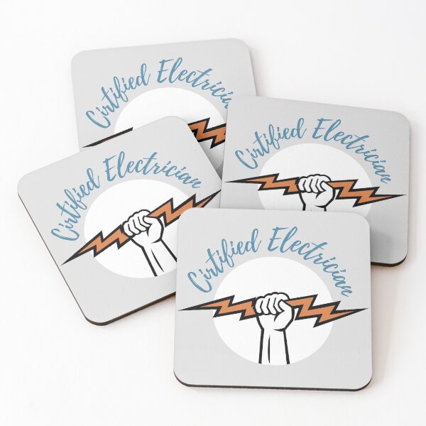 Item preview, Certified Electrician art designed and sold by EngineersArt.