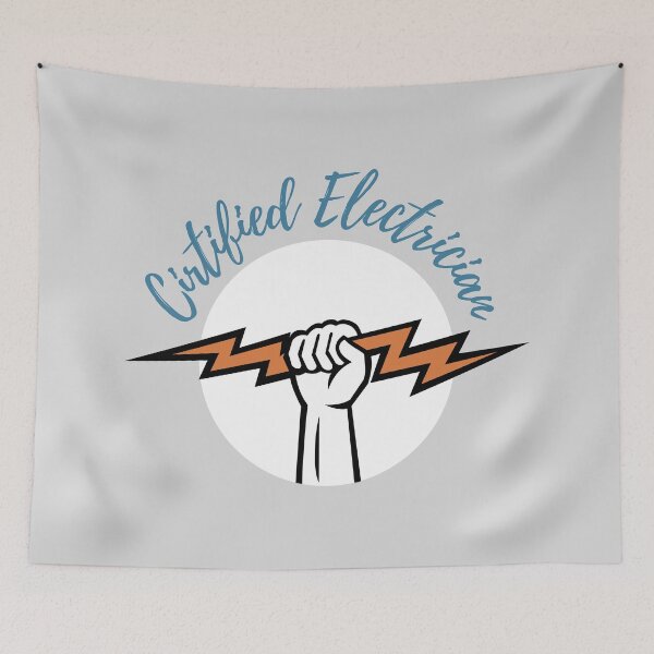 Item preview, Certified Electrician art designed and sold by EngineersArt.