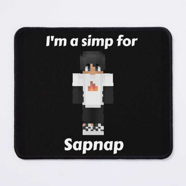 Item preview, I'm a simp for Sapnap (Black Base) designed and sold by thecorvidking.