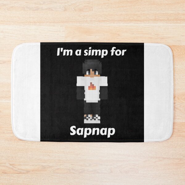 Item preview, I'm a simp for Sapnap (Black Base) designed and sold by thecorvidking.