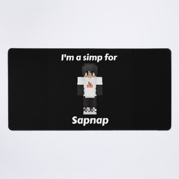 Item preview, I'm a simp for Sapnap (Black Base) designed and sold by thecorvidking.