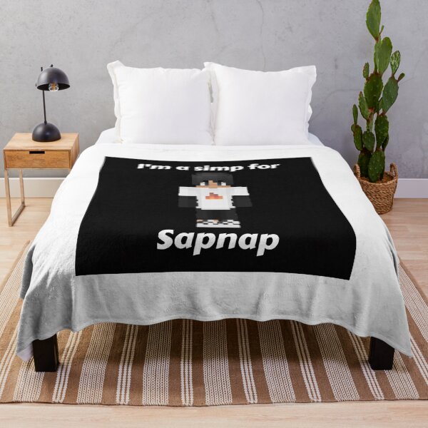Artikelvorschau, Ich bin ein Simp für Sapnap (Black Base) entworfen und verkauft von thecorvidking.