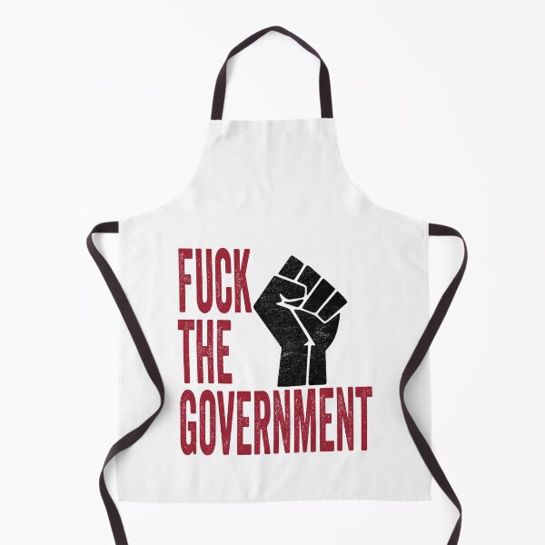 Item preview, Fuck the Government - Political Quote, Graffiti Art, Red, Black and White designed and sold by CoolArtGeek.