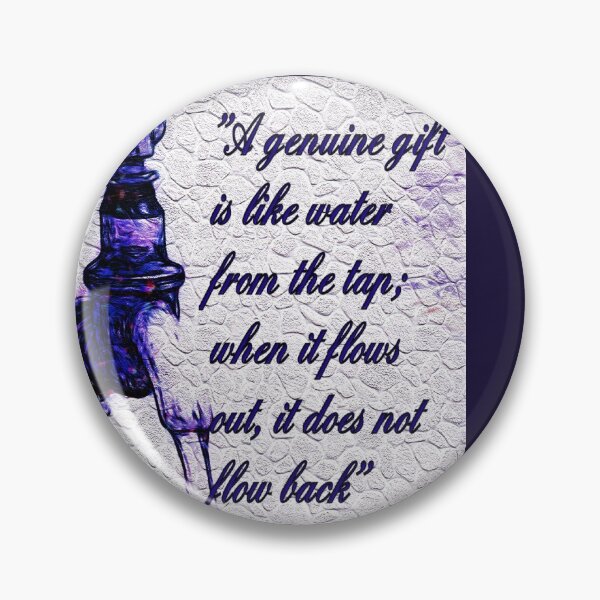 Item preview, African proverb - "A genuine gift is like water" designed and sold by Tony Cisse.