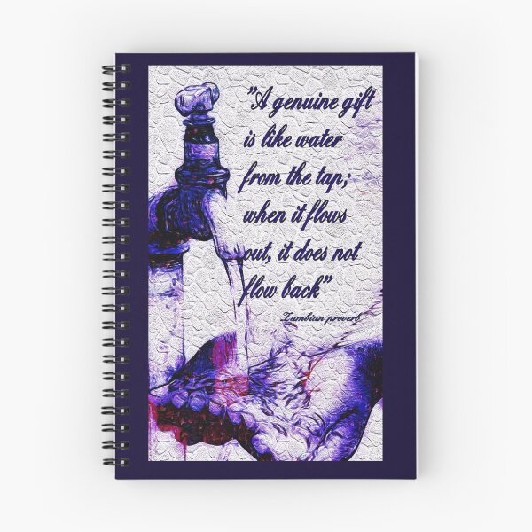 Item preview, African proverb - "A genuine gift is like water" designed and sold by Tony Cisse.