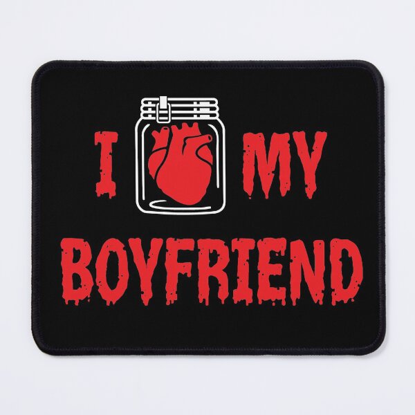 Item preview, I heart my boyfriend heart in a jar crazy girlfriend, boyfriend designed and sold by SpreadForSatan.