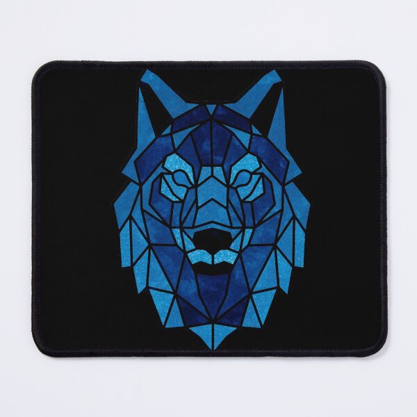 Item preview, Geometric Blue Wolf Head designed and sold by Trace1234.