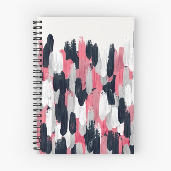 Item preview, Pink, Gray, and Blue Brushstrokes Abstract designed and sold by lisaguen.