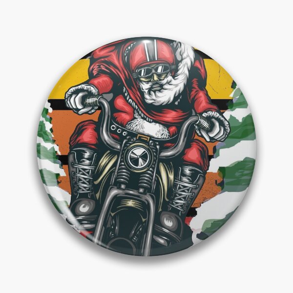 Item preview, Biker Santa, Merry Christmas designed and sold by Verdant Rose Studio.