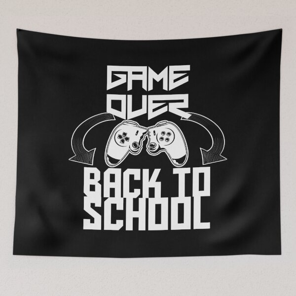 Item preview, Game Over Back To School - Funny Gaming Black designed and sold by Re Ka.