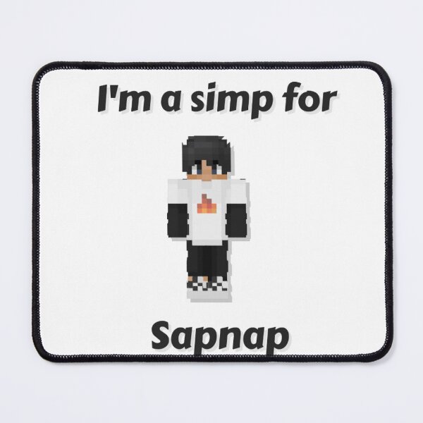 Item preview, I'm a simp for Sapnap (White Base) designed and sold by thecorvidking.