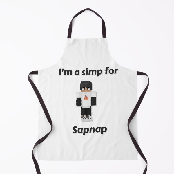 Item preview, I'm a simp for Sapnap (White Base) designed and sold by thecorvidking.