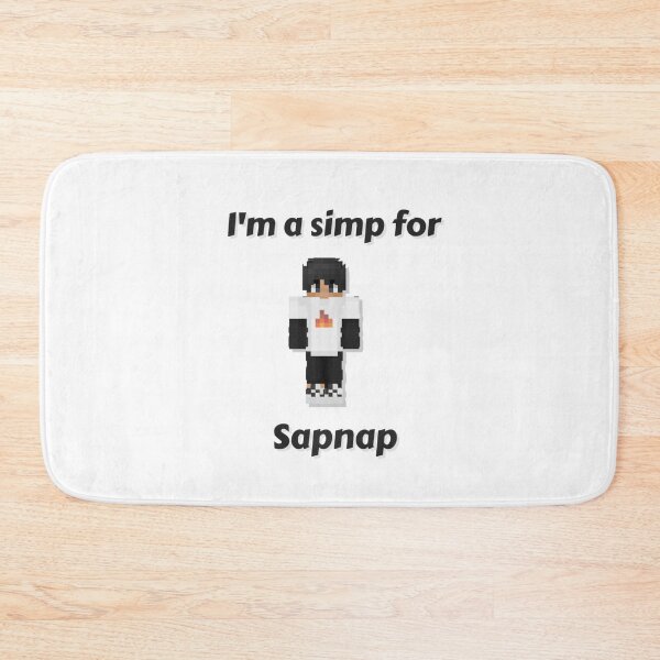 Item preview, I'm a simp for Sapnap (White Base) designed and sold by thecorvidking.