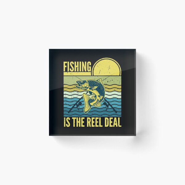 Item preview, Fishing Is The Reel Deal Vintage Sunset designed and sold by SUNarea.