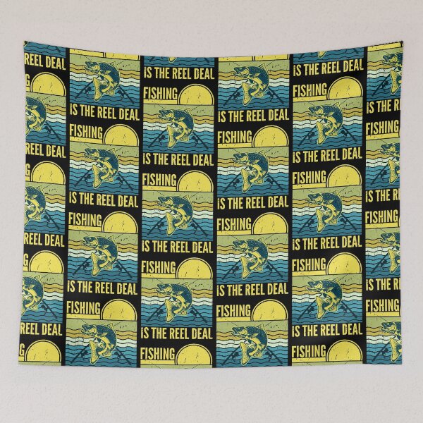 Item preview, Fishing Is The Reel Deal Vintage Sunset designed and sold by SUNarea.