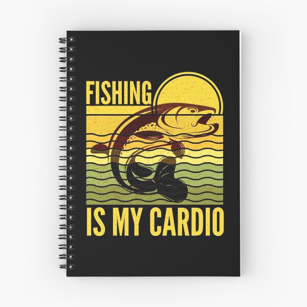 Item preview, Fishing Is My Cardio Retro Sunset designed and sold by SUNarea.