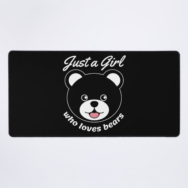 Item preview, Just a Girl Who Loves Bears - Black Teddy Bear designed and sold by AnyLeck.