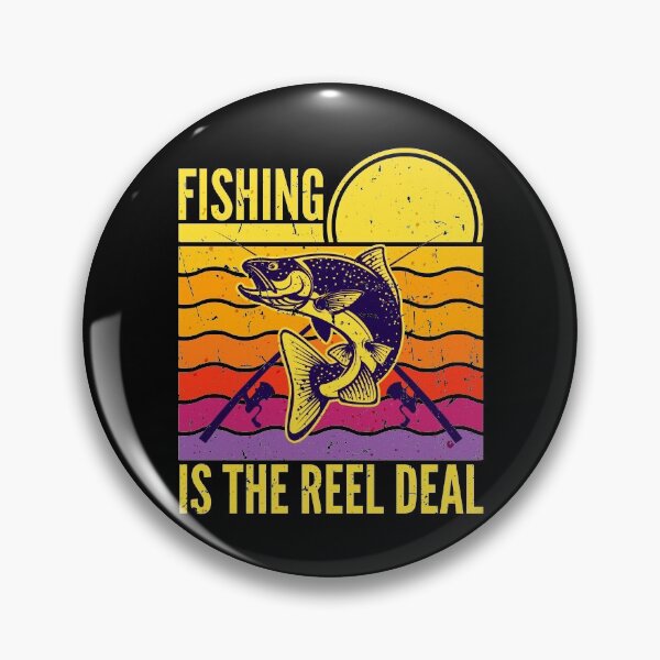 Item preview, Fishing Is The Reel Deal Retro Sunset designed and sold by SUNarea.