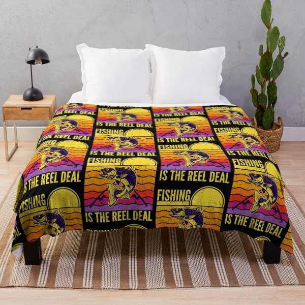 Item preview, Fishing Is The Reel Deal Retro Sunset designed and sold by SUNarea.
