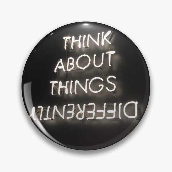 Item preview, Think About Things Differently - Neon Lights Motivation designed and sold by cypher33.