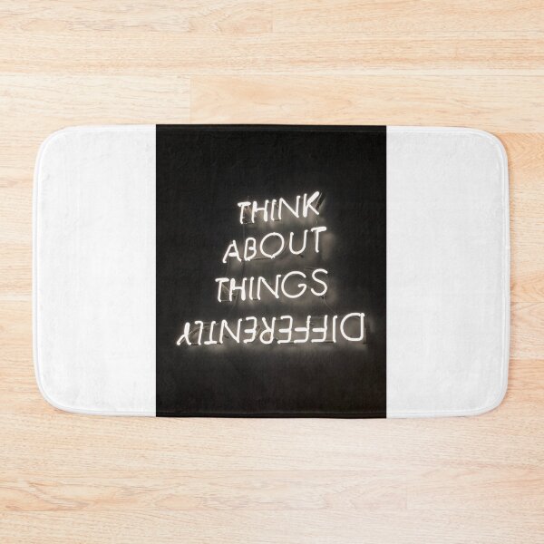 Item preview, Think About Things Differently - Neon Lights Motivation designed and sold by cypher33.