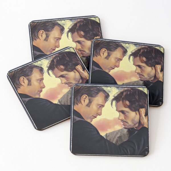 Item preview, Hannibal and Will Hannigram Sunset No Text designed and sold by orionlodubyal.