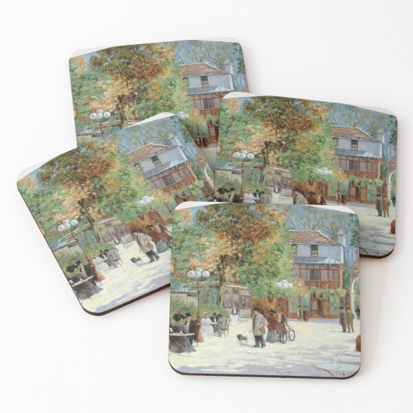 Item preview, At the Chalet du Château de Madrid, in the Bois de Boulogne (1895) by Louis Abel-Truchet. The City of Paris' Museums. designed and sold by LenaShines.