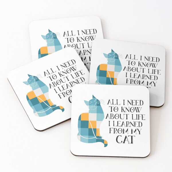 Item preview, All I Need To Know About Life I Learned From My Cat designed and sold by DAFIN.