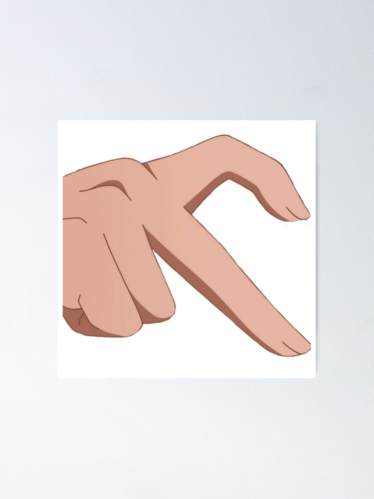 anime hand-half heart- right hand " Poster for Sale by Mixpi | Redbubble