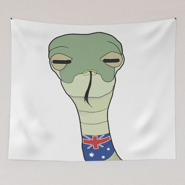 Item preview, Australian Pride Baked Snake Flag - Funny Australian Nation designed and sold by ViewerEqualsPhoton.