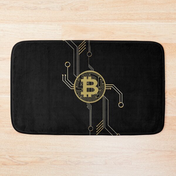 Item preview, Bitcoin circuit blockchain, Electronic chip, cryptocurrency, electronic designed and sold by Harshler-Art.