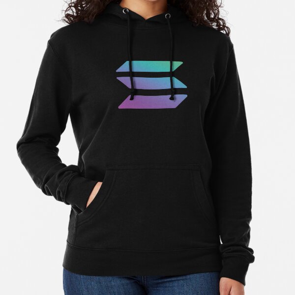 Solana SOL Logo Crypto Stocks Investor Lightweight Hoodie