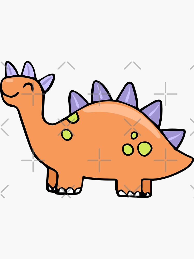 Baby Stegosaurus Vinyl Dinosaur Dino Stickers Laptop Water 