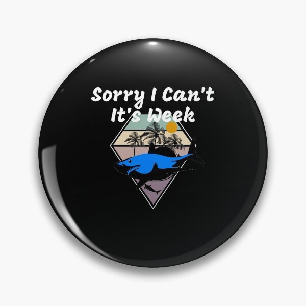 Item preview, Sorry I Can't It's Week Funny Shark Retro Tshirt Gift Idea For Your Best Friend designed and sold by medbdj.