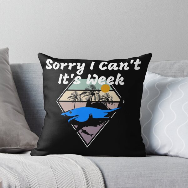Item preview, Sorry I Can't It's Week Funny Shark Retro Tshirt Gift Idea For Your Best Friend designed and sold by medbdj.