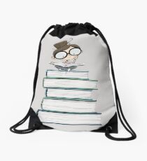Itty Bitty Book Lover Drawstring Bag