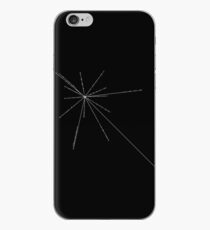 Vinilo o funda para iPhone Voyager Spacecraft Golden Record - Pulsar Map - Blanco