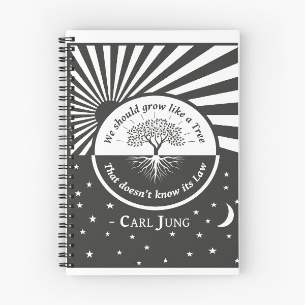Item preview, Carl Jung Quote - We should grow like a tree, that does not know its law designed and sold by cheesejake.